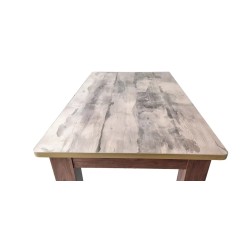 6 chairs simple heavy duty wooden dining table