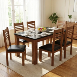 6 chairs dining table Latest Design Pure Wood Lahore Pakistan
