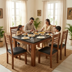 6 chairs dining table Latest Design Pure Wood Lahore Pakistan