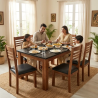 6 chairs dining table Latest Design Pure Wood Lahore Pakistan