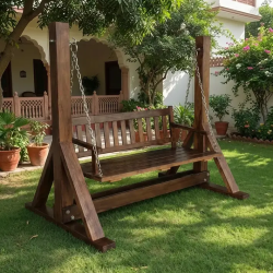 Pure solid wood 2 seater swing juhula