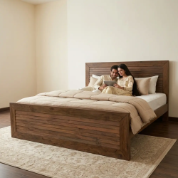 wooden double bed simple design at best price in pakistan