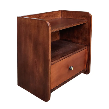 Bed side tables drawers with single and double bed design