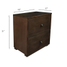 Bed side table with 2 drawers