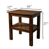 wooden bed side table