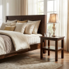 wooden bed side table
