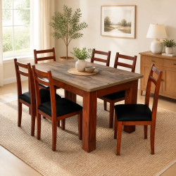 6 chairs dining table Latest Design Pure Wood Lahore Pakistan