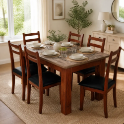 6 chairs dining table Latest Design Pure Wood Lahore Pakistan