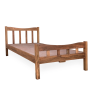 Natural Wooden color pure wood single bed for sale in Lahore.