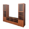 Modern Wooden Entertainment Wall Unit with Storage – Lahore, Pakistan