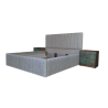 King Size Upholstered Bed Frame – Premium Double Bed | Lahore, Pakistan