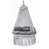 Handmade Macramé Hanging Swing Chair with Cushions – Available in Lahore, Pakistan