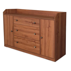 Modern Wooden Chest of Drawers with 3 Drawers & 2 Door Storage Cabinet –  Lahore, Pakistan