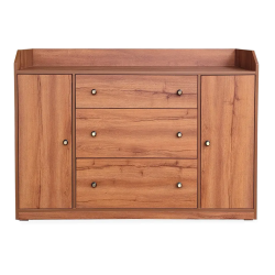 Modern Wooden Chest of Drawers with 3 Drawers & 2 Door Storage Cabinet –  Lahore, Pakistan
