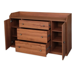 Modern Wooden Chest of Drawers with 3 Drawers & 2 Door Storage Cabinet –  Lahore, Pakistan