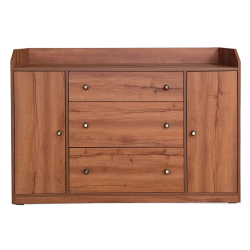 Modern Wooden Chest of Drawers with 3 Drawers & 2 Door Storage Cabinet –  Lahore, Pakistan