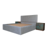 King Size Upholstered Bed Frame – Premium Double Bed | Lahore, Pakistan