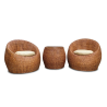 Elegant 2-Piece Rattan Chair Set with Center Table | Lahore, Pakistan