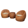 Elegant 2-Piece Rattan Chair Set with Center Table | Lahore, Pakistan
