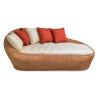 Stylish Woven Rattan Outdoor Sofa with Comfortable Cushions | Lahore, Pakistan