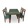 4 person wooden dining table for sale at best price in lahore modern simple design