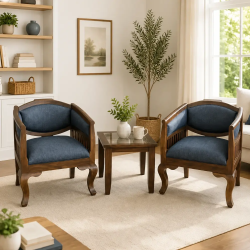 Gorda Drawing Room Chairs with Centre Table | Home Design Lahore