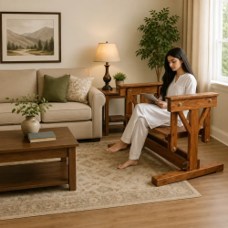 Sakoura Pure Wooden Swing Jhula for Outdoor & Indoor | Home Design Lahore