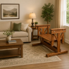 Sakoura Pure Wooden Swing Jhula for Outdoor & Indoor | Home Design Lahore