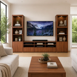 Media Wall Cabinet LED Console | TV Unit - Home Design Lahore