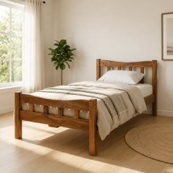 Pure Wood Single Bed  | Home Design Lahore