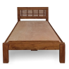 Natural Wooden color pure wood single bed for sale in lahore