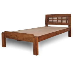 Natural Wooden color pure wood single bed for sale in lahore