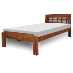 Natural Wooden color pure wood single bed for sale in lahore