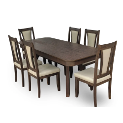 6-Seater Wooden Dining Table Set in Lahore, Pakistan