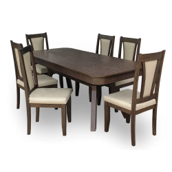 6-Seater Wooden Dining Table Set in Lahore, Pakistan