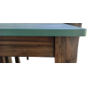 4-Seater Solid Wooden Dining Table Set with Rustic Tabletop – Lahore, Pakistan