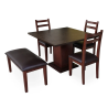 4-Seater Wooden Dining Table Set with Bench in Lahore, Pakistan