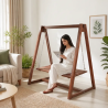 Elegant Wooden Jhoola for Your Garden – Available in Lahore, Pakistan