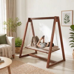 Elegant Wooden Jhoola for Your Garden – Available in Lahore, Pakistan