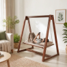 Elegant Wooden Jhoola for Your Garden – Available in Lahore, Pakistan