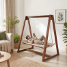 Elegant Wooden Jhoola for Your Garden – Available in Lahore, Pakistan