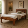 Natural Wooden color pure wood single bed for sale in lahore