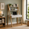 Modern Wooden Computer Table with Drawer & Shelves | Home Office Desk in Lahore, Pakistan