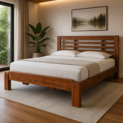 Wooden Double Bed King Size - Home Design Lahore