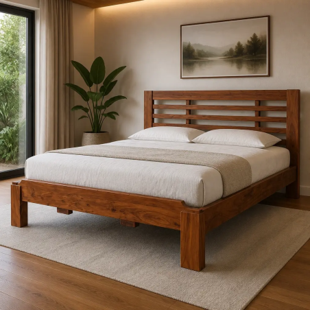 Wooden Double Bed King Size - Home Design Lahore