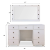 Modern White Dressing Table with Mirror & 9 Drawers | Home Design Lahore Pakistan