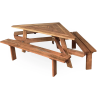 Solid Wood Outdoor Picnic Table with Benches for Sale in Lahore, Pakistan at a Reasonable Price