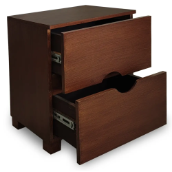 Bed side table with 2 drawers