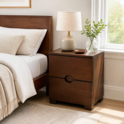 Bed side table with 2 drawers