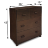 4 Drawer Chest of Drawers – Wooden Bedroom Storage Cabinet | Lahore, Pakistan